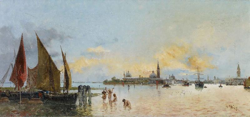 Carnicero, Antonio Vista de Venecia Norge oil painting art